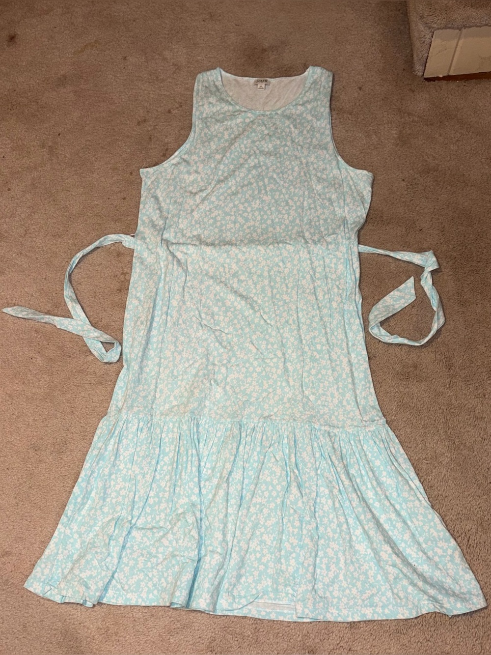 J. Crew Factory Printed Knit Tie-Waist
Midi Dress